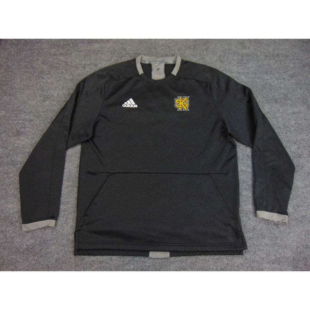 Kennesaw State Owls Pullover‎ Mens Med Black Adidas Baseball Training Knit